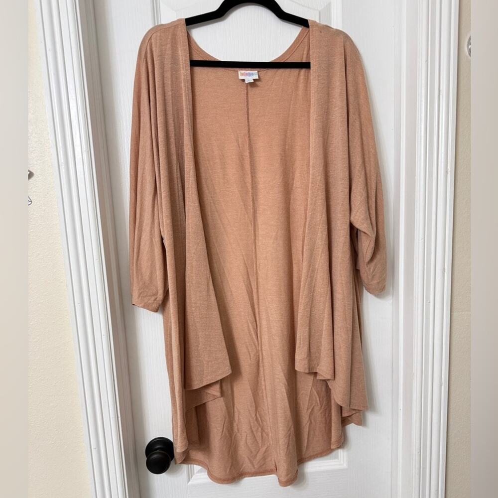 Lularoe Simply Comfortable Open Front Lindsay Cardigan Tan Size L